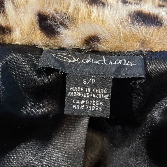 Never Worn! Seductions (Urban Planet) Faux Leopard fur jacket - Picture 7 of 7